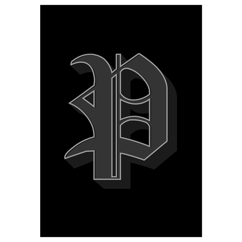 Poxari - Logo Kunstdruck schwarz