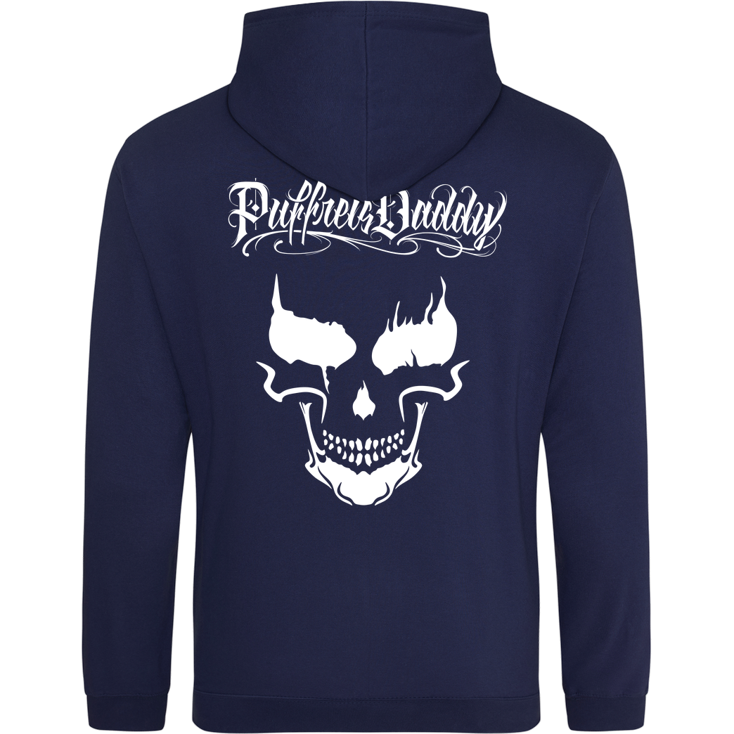 Puffreisdaddy Puffreis Daddy - Front - PD-Logo - Back Mask Sweatshirt JH Hoodie - Navy