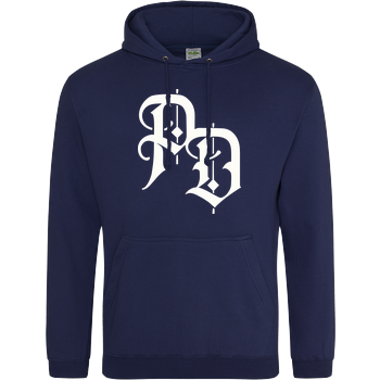 Puffreis Daddy - Front - PD-Logo - Back Mask JH Hoodie - Navy
