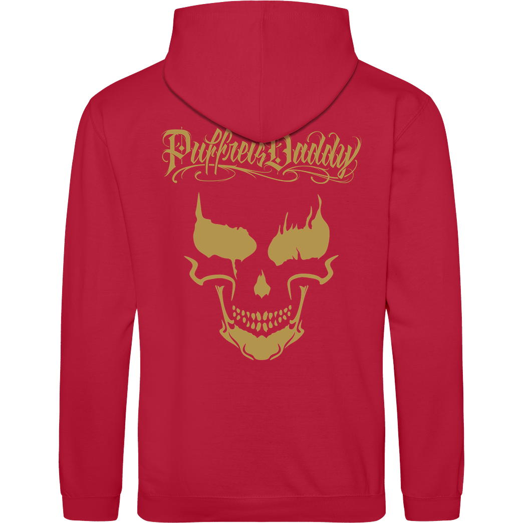 Puffreisdaddy Puffreis Daddy - Front - PD-Logo - Back Mask Sweatshirt JH Hoodie - Rot