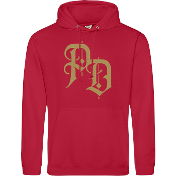 Puffreis Daddy - Front - PD-Logo - Back Mask JH Hoodie - Rot