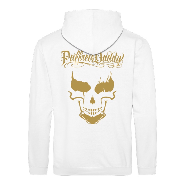 Puffreisdaddy - Puffreis Daddy - Front - PD-Logo - Back Mask - Sweatshirt - JH Hoodie - Weiß