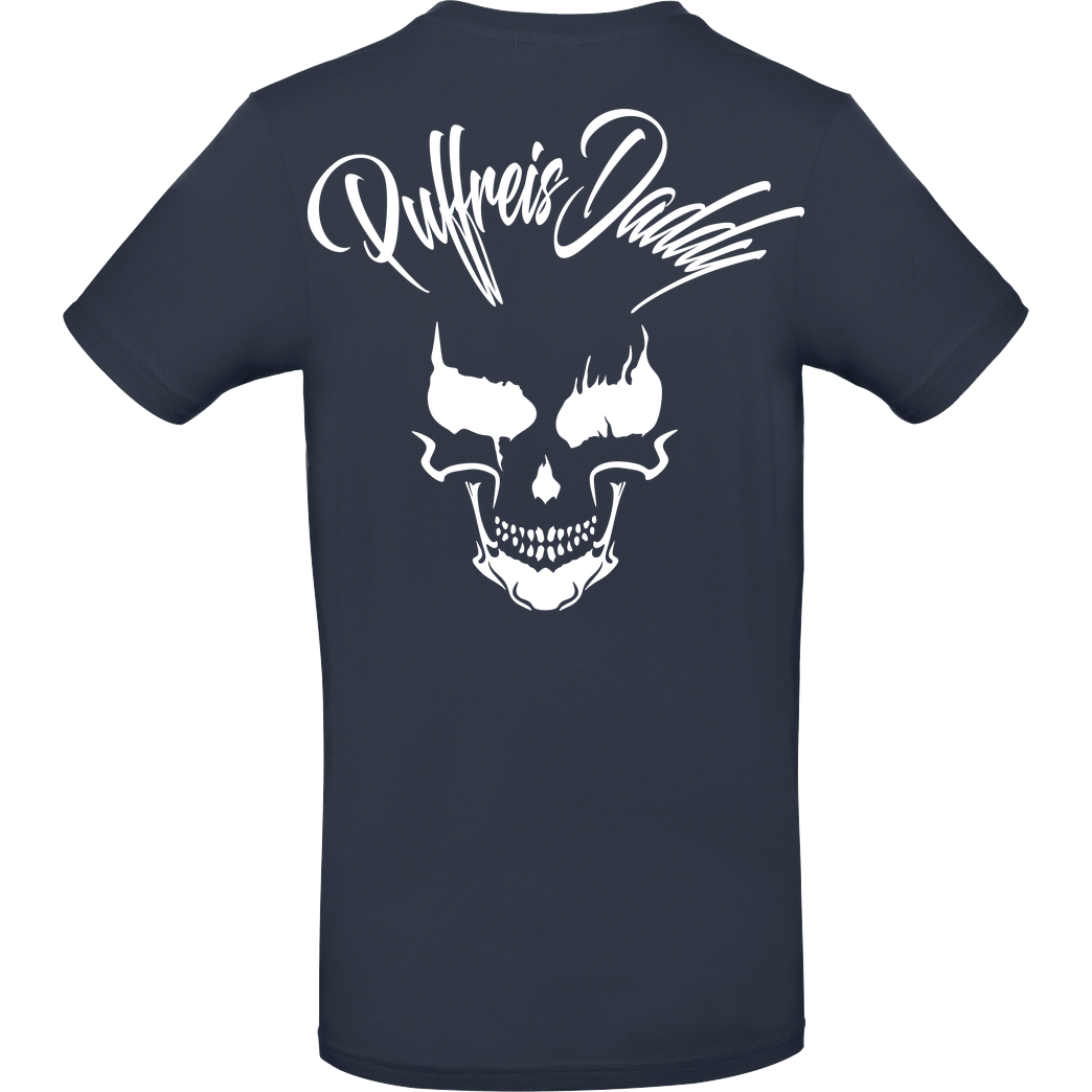 None Puffreisdaddy - Skull Logo T-Shirt B&C EXACT 190 - Navy