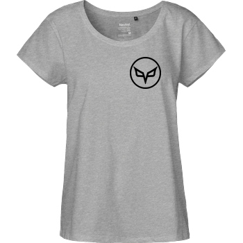 PvP PVP - Circle Logo Small T-Shirt Fairtrade Loose Fit Girlie - heather grey