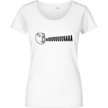 PvP PVP - Trollface T-Shirt Damenshirt weiss