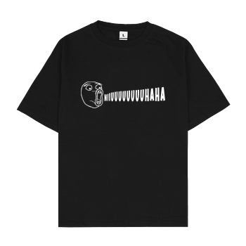 PvP PVP - Trollface T-Shirt Oversize T-Shirt - Schwarz