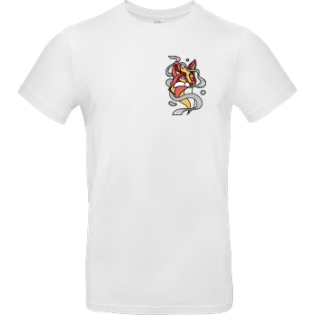 Reved Reved - Rotfuchs T-Shirt B&C EXACT 190 - Weiß