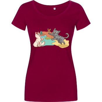 RichtigRonja RichtigRonja - Chovy&Nala T-Shirt Damenshirt berry