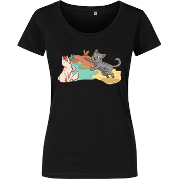 RichtigRonja RichtigRonja - Chovy&Nala T-Shirt Damenshirt schwarz
