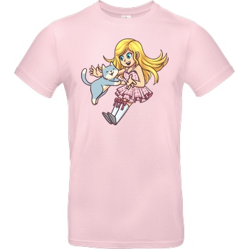 RichtigRonja RichtigRonja - Spielkätzchen T-Shirt B&C EXACT 190 - Rosa