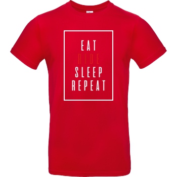 Ride-More Ridemore - Eat Sleep T-Shirt B&C EXACT 190 - Rot