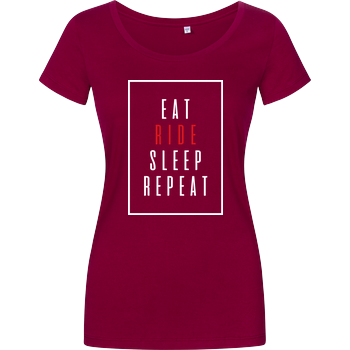 Ridemore - Eat Sleep Damenshirt berry
