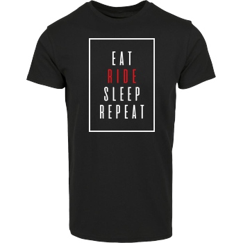 Ride-More Ridemore - Eat Sleep T-Shirt Hausmarke T-Shirt  - Schwarz