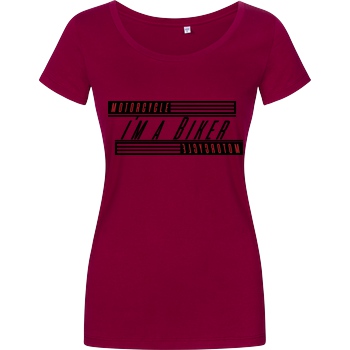 Ride-More Ridemore - I'm A Biker T-Shirt Damenshirt berry