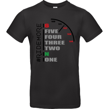 Ride-More Ridemore - Shift Gears T-Shirt B&C EXACT 190 - Schwarz