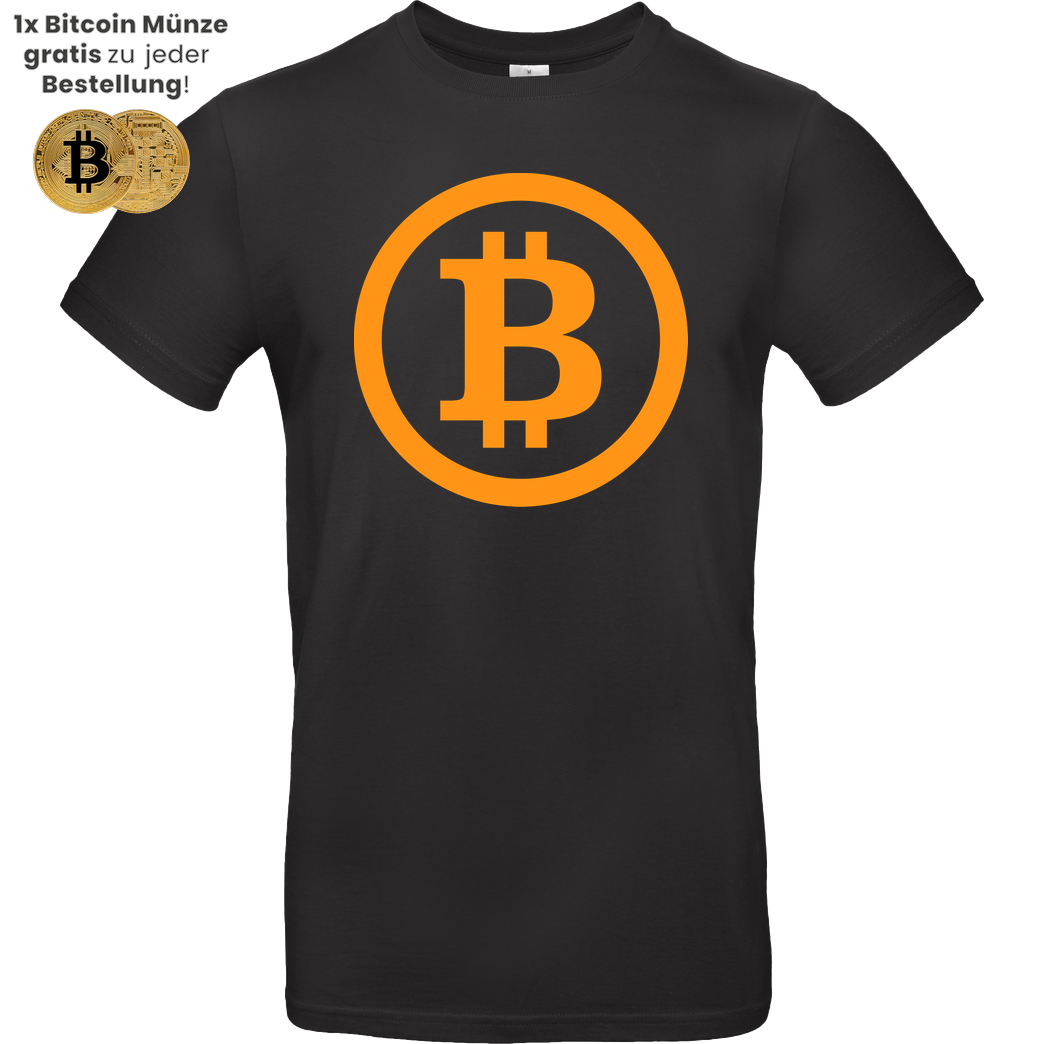 RobynHD Robyn HD - Bitcoin Emblem black T-Shirt B&C EXACT 190 - Schwarz