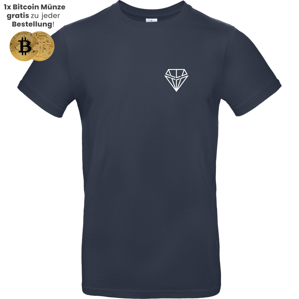 RobynHD Robyn HD - Just Hodl Bitcoin T-Shirt B&C EXACT 190 - Navy