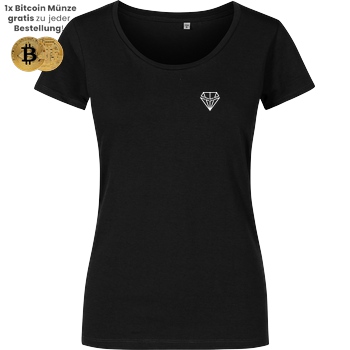RobynHD Robyn HD -  Simple One - Logo gestickt T-Shirt Damenshirt schwarz