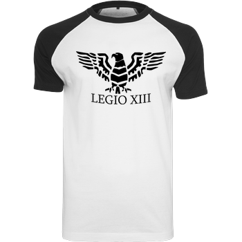 Römischer Adler Raglan-Shirt weiß