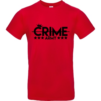 Sandro Crime SandroCrime - Crime Army T-Shirt B&C EXACT 190 - Rot