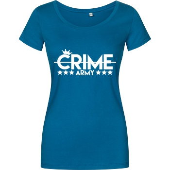Sandro Crime SandroCrime - Crime Army T-Shirt Damenshirt petrol