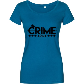 Sandro Crime SandroCrime - Crime Army T-Shirt Damenshirt petrol