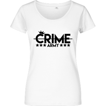 Sandro Crime SandroCrime - Crime Army T-Shirt Damenshirt weiss