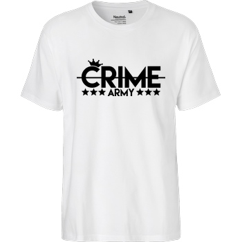 Sandro Crime SandroCrime - Crime Army T-Shirt Fairtrade T-Shirt - weiß