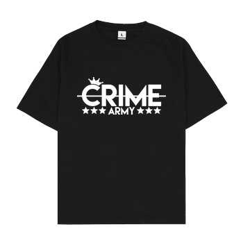 Sandro Crime SandroCrime - Crime Army T-Shirt Oversize T-Shirt - Schwarz