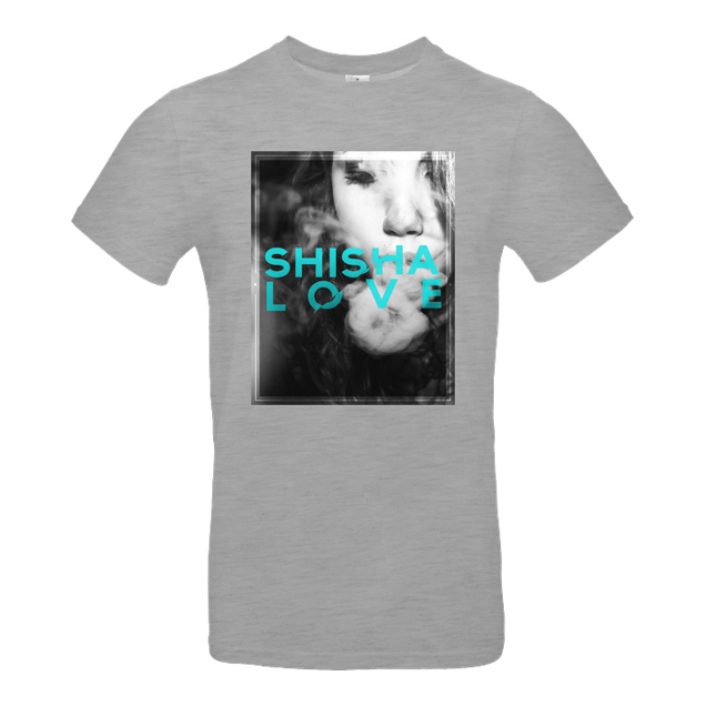 schmittywersonst - schmittywersonst - Love Shisha - T-Shirt - B&C EXACT 190 - heather grey