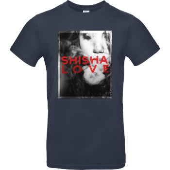 schmittywersonst schmittywersonst - Love Shisha T-Shirt B&C EXACT 190 - Navy