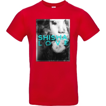 schmittywersonst schmittywersonst - Love Shisha T-Shirt B&C EXACT 190 - Rot