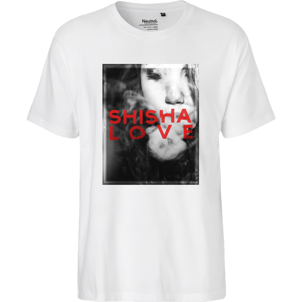 schmittywersonst schmittywersonst - Love Shisha T-Shirt Fairtrade T-Shirt - weiß