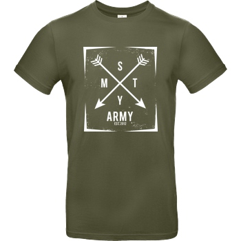 schmittywersonst schmittywersonst - SMTY Army T-Shirt B&C EXACT 190 - Khaki