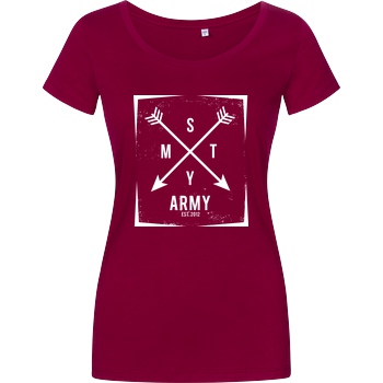 schmittywersonst schmittywersonst - SMTY Army T-Shirt Damenshirt berry
