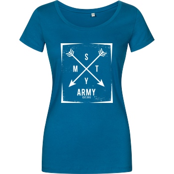 schmittywersonst schmittywersonst - SMTY Army T-Shirt Damenshirt petrol