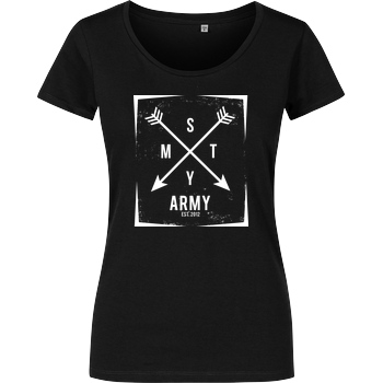 schmittywersonst schmittywersonst - SMTY Army T-Shirt Damenshirt schwarz