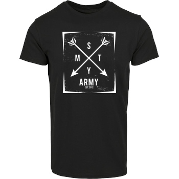 schmittywersonst schmittywersonst - SMTY Army T-Shirt Hausmarke T-Shirt  - Schwarz
