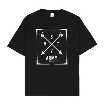 schmittywersonst schmittywersonst - SMTY Army T-Shirt Oversize T-Shirt - Schwarz
