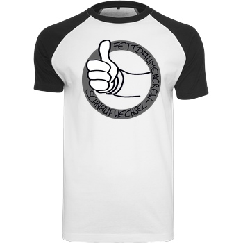 Schnaufwechsel Schnaufwechsel - Logo T-Shirt Raglan-Shirt weiß