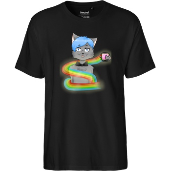Selbstgespräch Selbstgespräch - Nyan T-Shirt Fairtrade T-Shirt - schwarz