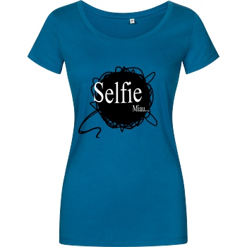 Selbstgespräch Selbstgespräch - Selfie T-Shirt Damenshirt petrol