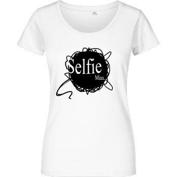 Selbstgespräch Selbstgespräch - Selfie T-Shirt Damenshirt weiss