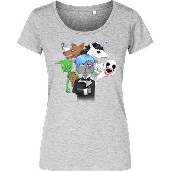 Selbstgespräch Selbstgespräch - Team T-Shirt Damenshirt heather grey