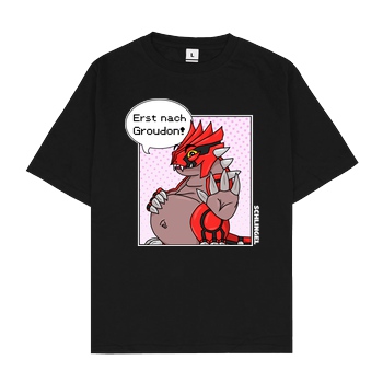 Sephiron Sephiron - Erst nach G T-Shirt Oversize T-Shirt - Schwarz