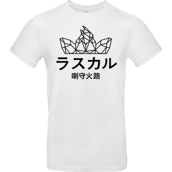 Sephiron Sephiron - Japan Schlingel Block T-Shirt B&C EXACT 190 - Weiß
