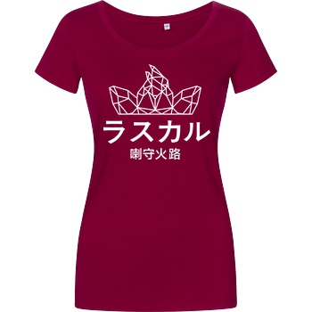 Sephiron Sephiron - Japan Schlingel Block T-Shirt Damenshirt berry