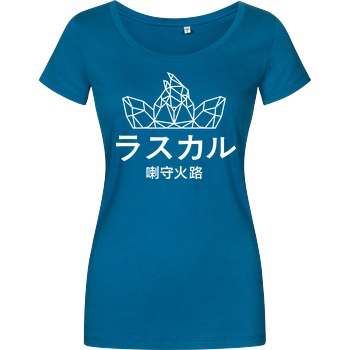 Sephiron Sephiron - Japan Schlingel Block T-Shirt Damenshirt petrol