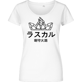 Sephiron - Japan Schlingel Block Damenshirt weiss