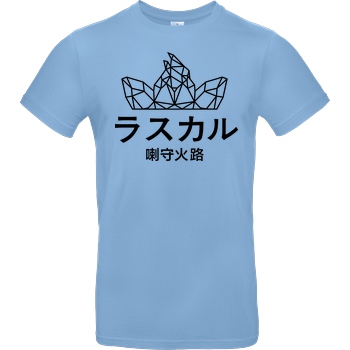 Sephiron Sephiron - Japan Schlingel Block T-Shirt B&C EXACT 190 - Hellblau